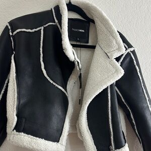 Fashion Nova Contrast Leather Jacket